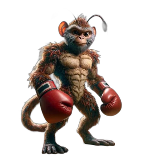 animal, concept art, 3d render, pixel art transparent PNG cut-out