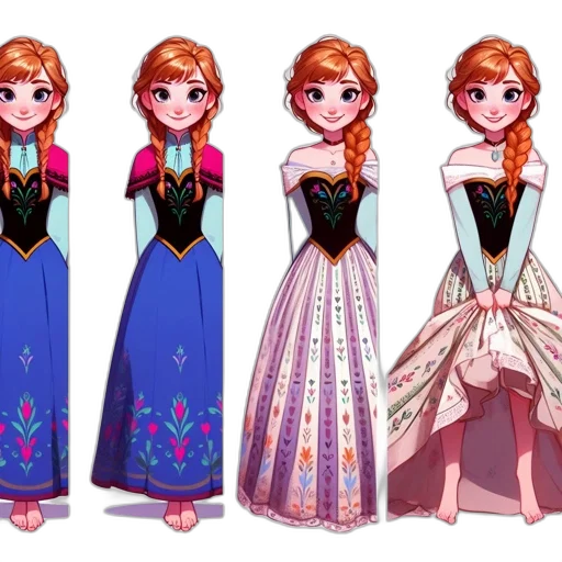 dress, concept art, cartoon, pixel art transparent PNG cut-out
