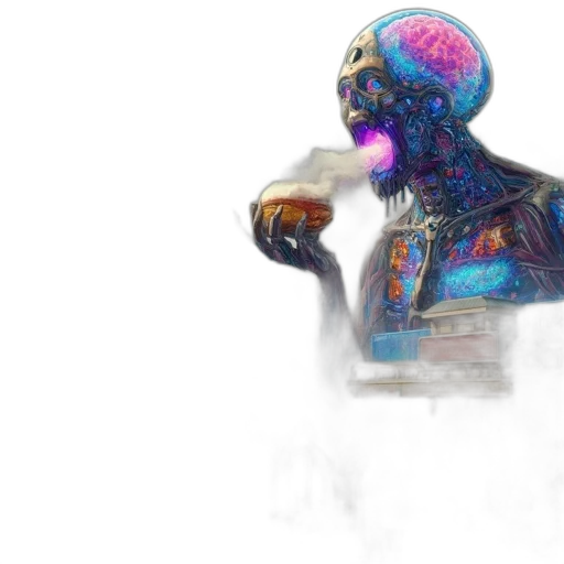 robot, mask, jacket, face transparent PNG cut-out