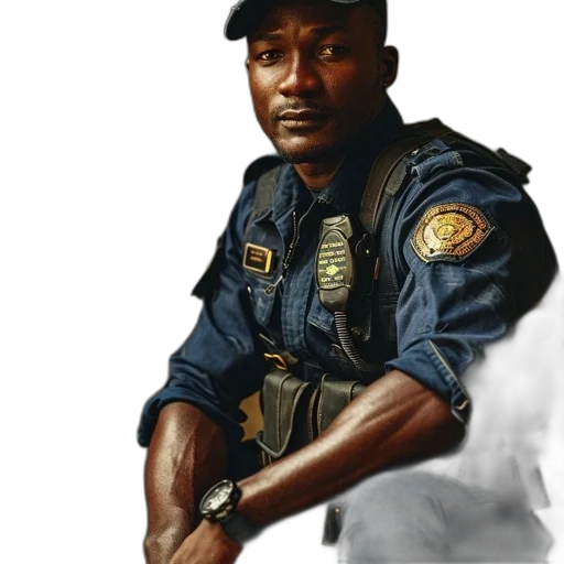 staff, weapon, jacket, face transparent PNG cut-out