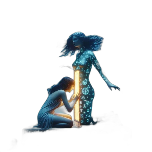 dress, creature, jewelry, robot transparent PNG cut-out