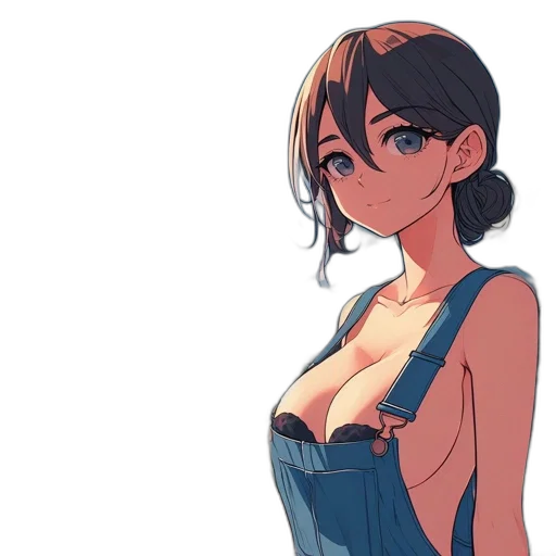 dress, weapon, staff, anime transparent PNG cut-out
