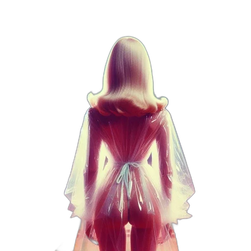 dress, jacket, hair, robot transparent PNG cut-out