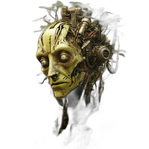 mask, face, creature, robot transparent PNG cut-out