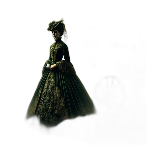 dress, crown, staff, hat transparent PNG cut-out