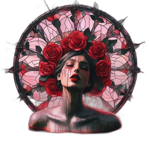 crown, flower, mask, umbrella transparent PNG cut-out