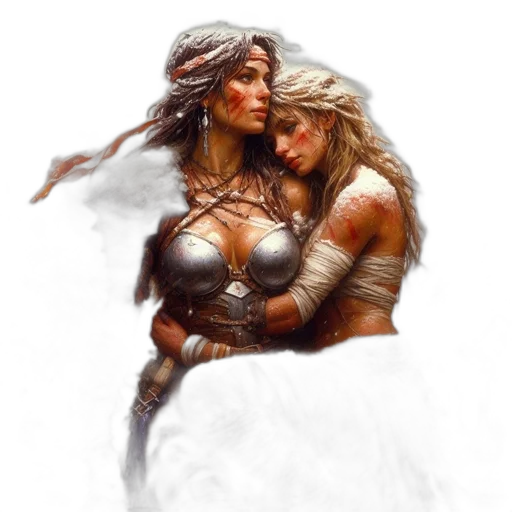 fantasy art, concept art, comic book art, photorealistic transparent PNG cut-out