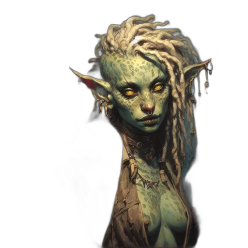 creature, staff, face, mask transparent PNG cut-out