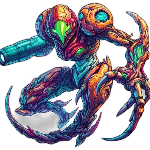 robot, weapon, creature, sword transparent PNG cut-out