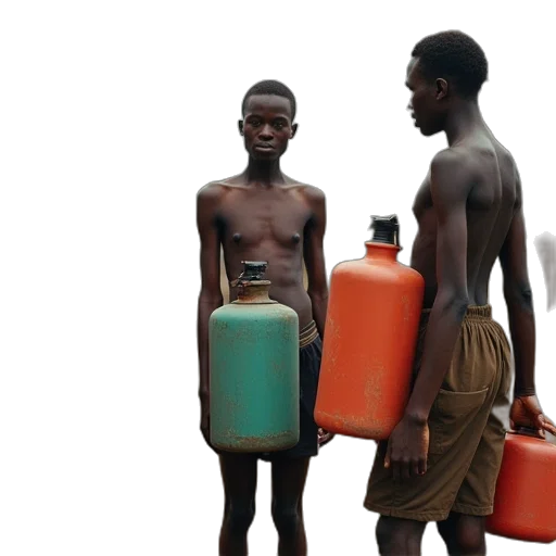 bottle, concept art, people, standing transparent PNG cut-out