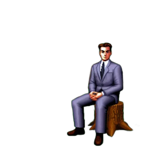 staff, furniture, robot, pixel art transparent PNG cut-out