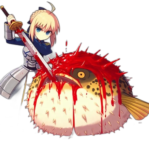 weapon, sword, creature, animal transparent PNG cut-out