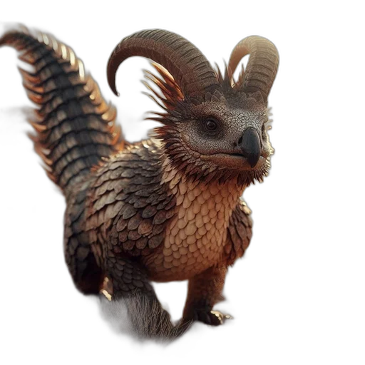 dragon, creature, animal, 3d render transparent PNG cut-out