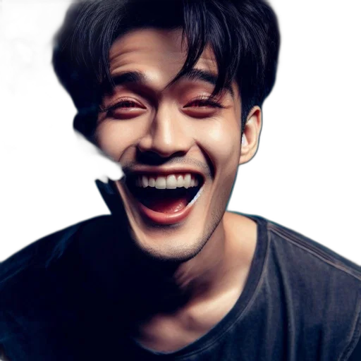face, photorealistic, youthful, man transparent PNG cut-out