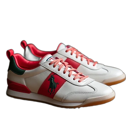 shoes, 3d render, polo, ralph transparent PNG cut-out