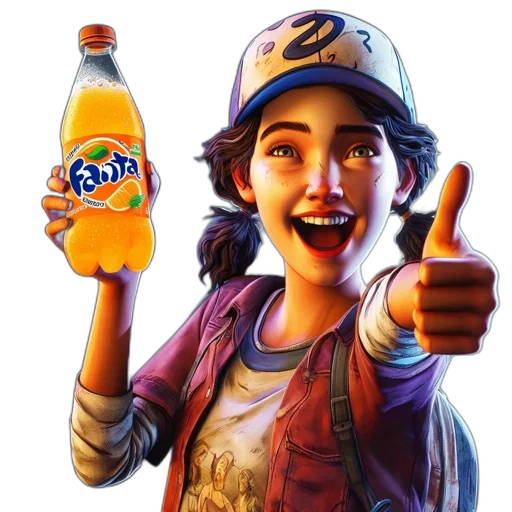 bottle, food, face, staff transparent PNG cut-out