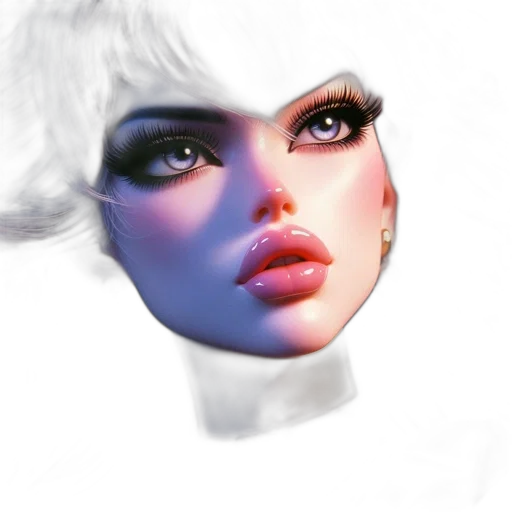 face, mask, jewelry, photorealistic transparent PNG cut-out