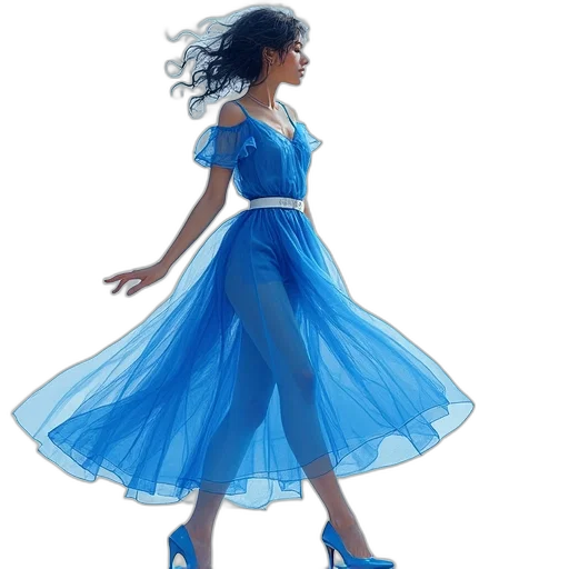 dress, concept art, 3d render, photorealistic transparent PNG cut-out