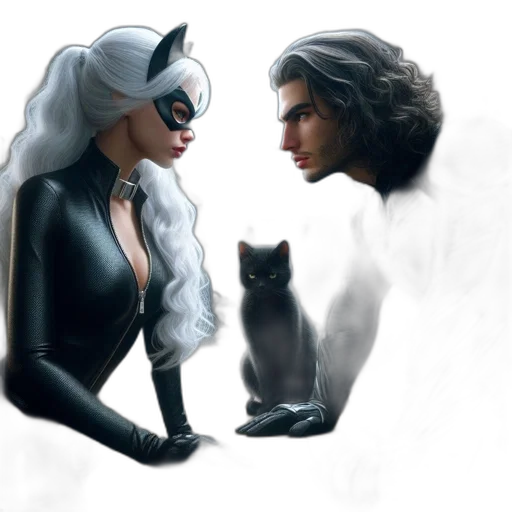 comic book art, concept art, fantasy art, photorealistic transparent PNG cut-out