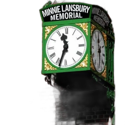 concept art, green, gold, clock transparent PNG cut-out