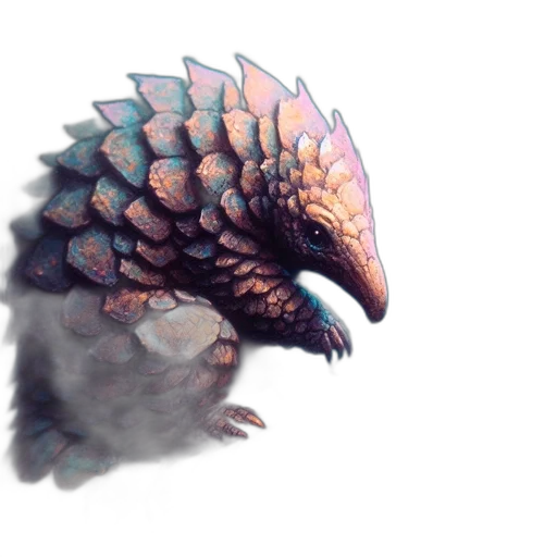 dragon, creature, animal, staff transparent PNG cut-out