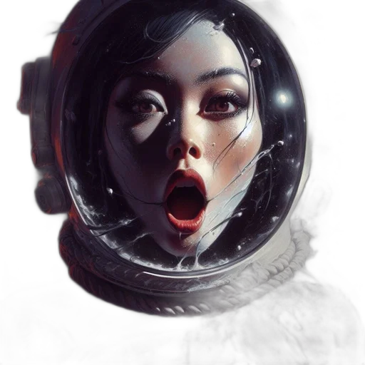face, mask, robot, creature transparent PNG cut-out