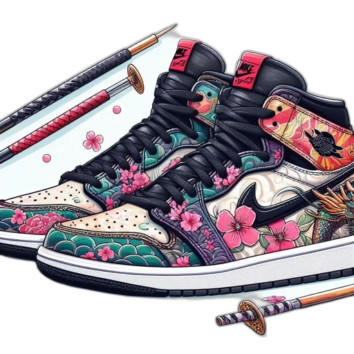shoes, photorealistic, watercolor, concept art transparent PNG cut-out