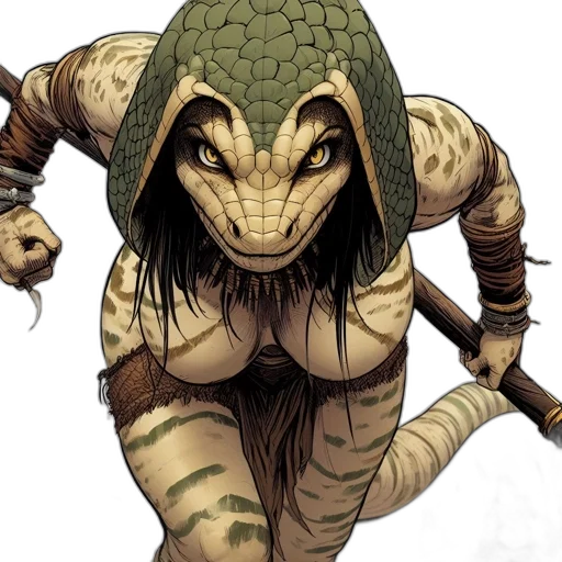 creature, concept art, comic book art, fantasy art transparent PNG cut-out