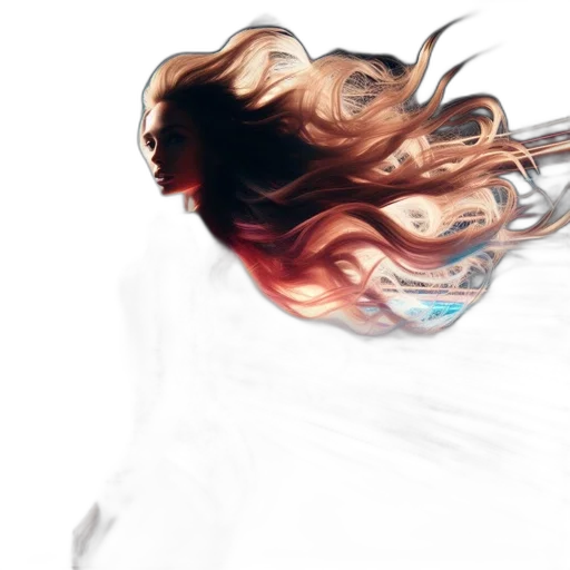 hair, face, mask, dress transparent PNG cut-out