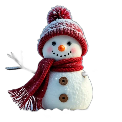 hat, 3d render, photorealistic, snow transparent PNG cut-out
