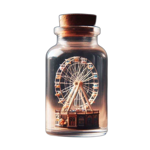 bottle, photorealistic, 3d render, concept art transparent PNG cut-out