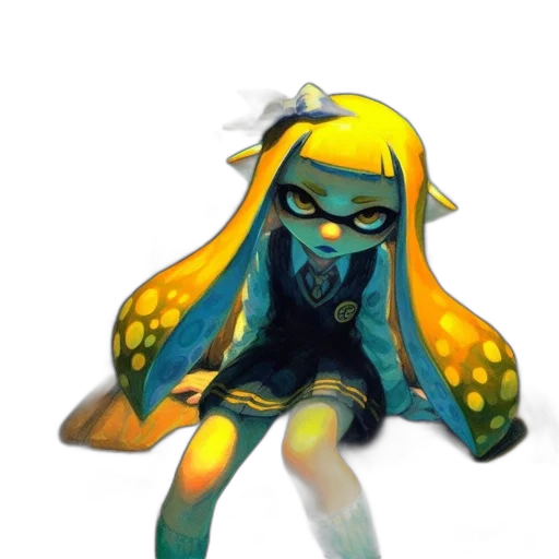 mask, creature, dress, weapon transparent PNG cut-out