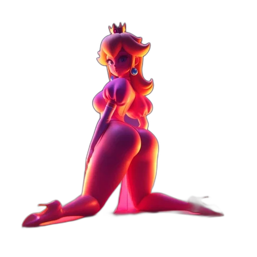 crown, dress, creature, staff transparent PNG cut-out
