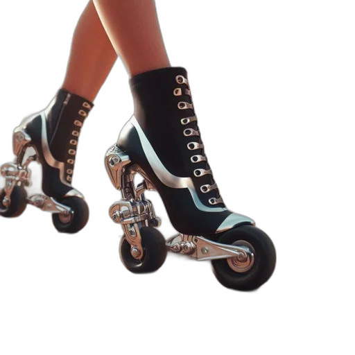 shoes, jewelry, 3d render, cyberpunk transparent PNG cut-out
