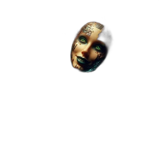 mask, face, jewelry, creature transparent PNG cut-out