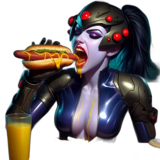 food, robot, weapon, cyberpunk transparent PNG cut-out