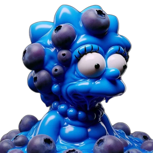 creature, crown, robot, 3d render transparent PNG cut-out