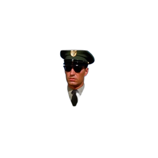 hat, staff, jacket, face transparent PNG cut-out