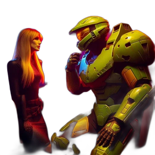 robot, weapon, concept art, 3d render transparent PNG cut-out