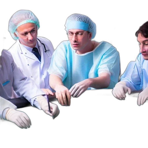 staff, four, men, lab transparent PNG cut-out