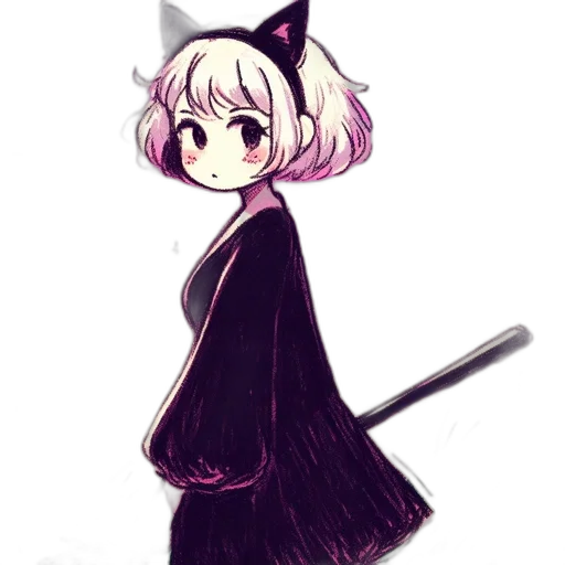 staff, dress, creature, animal transparent PNG cut-out