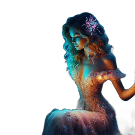 dress, creature, concept art, fantasy art transparent PNG cut-out