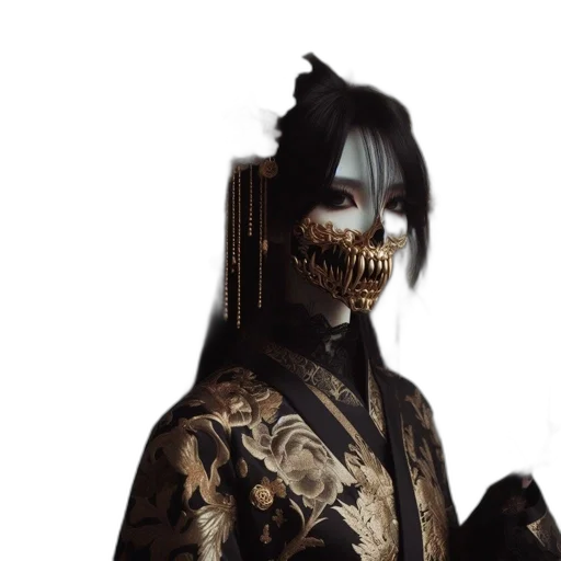 mask, face, jewelry, creature transparent PNG cut-out