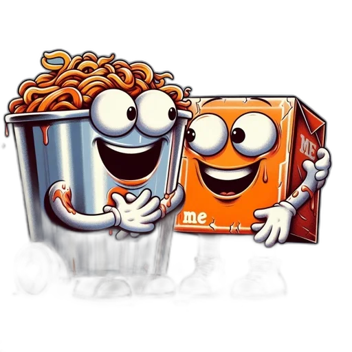 food, 3d render, cartoon, concept art transparent PNG cut-out