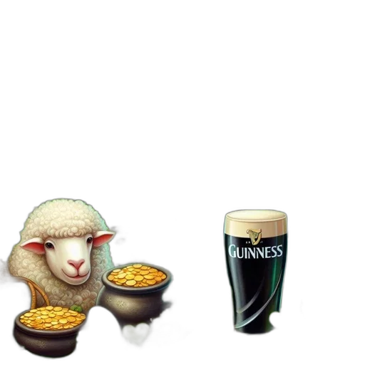 food, animal, pixel art, leprechaun transparent PNG cut-out