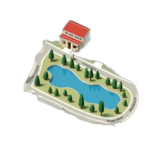 3d render, concept art, detailed, map transparent PNG cut-out