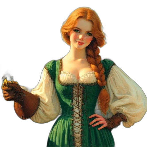 dress, staff, face, jacket transparent PNG cut-out