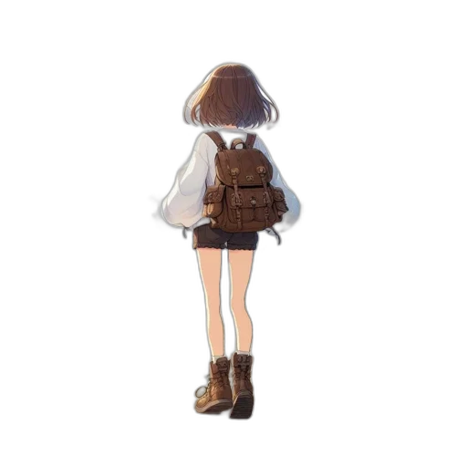 dress, jacket, staff, hat transparent PNG cut-out