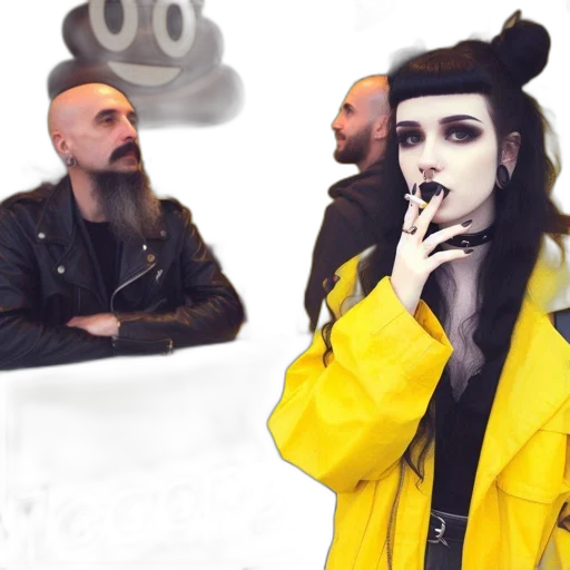 jacket, cyberpunk, concept art, anime transparent PNG cut-out