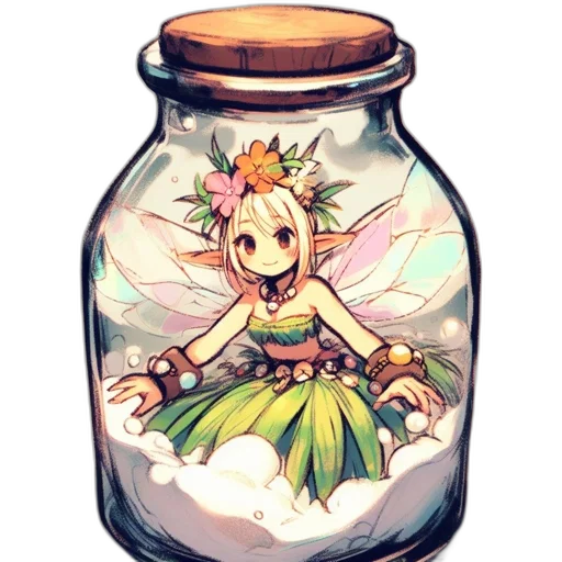 bottle, dragon, dress, weapon transparent PNG cut-out